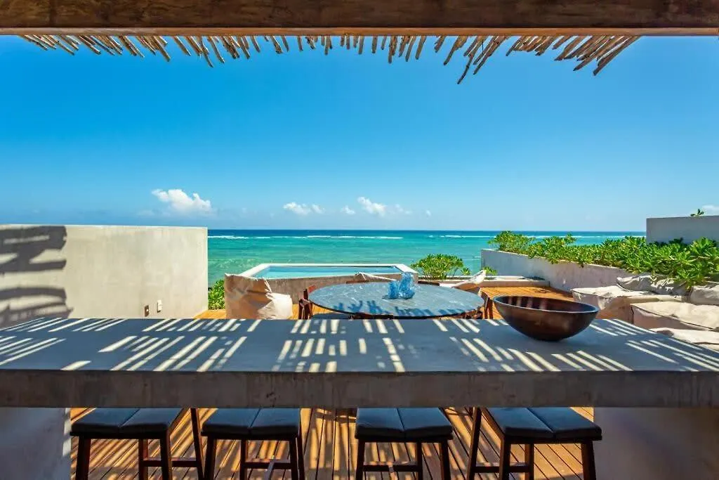 Stylish Apartment 3Br Beachview Villa Rooftop & Concierge Tulum 0*,  Mexikó
